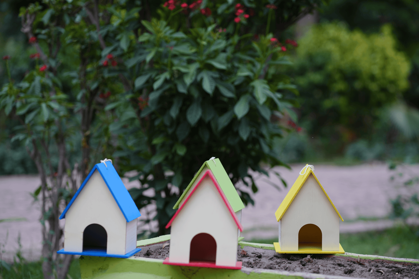 Cozy Wide-Roof Birdhouse