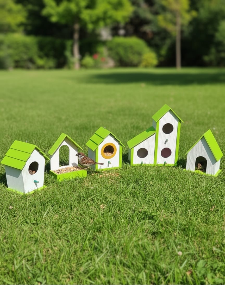 5 PVC Birds Houses
